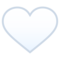 White Heart emoji on Emojione